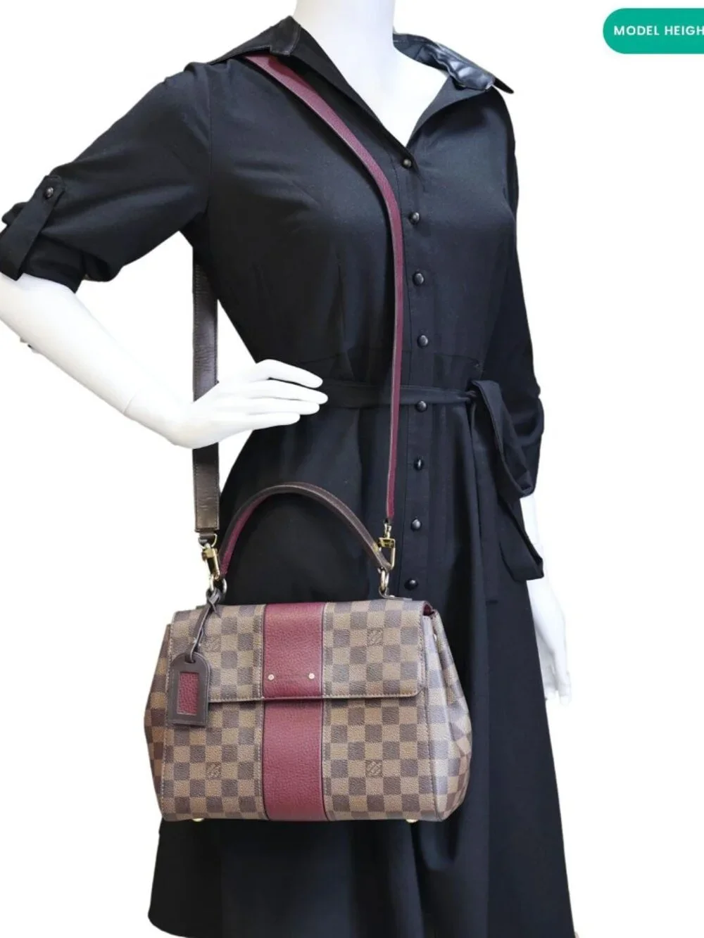 Louis Vuitton  Bond Street Damier Ebene Satchel Bag Bordeaux